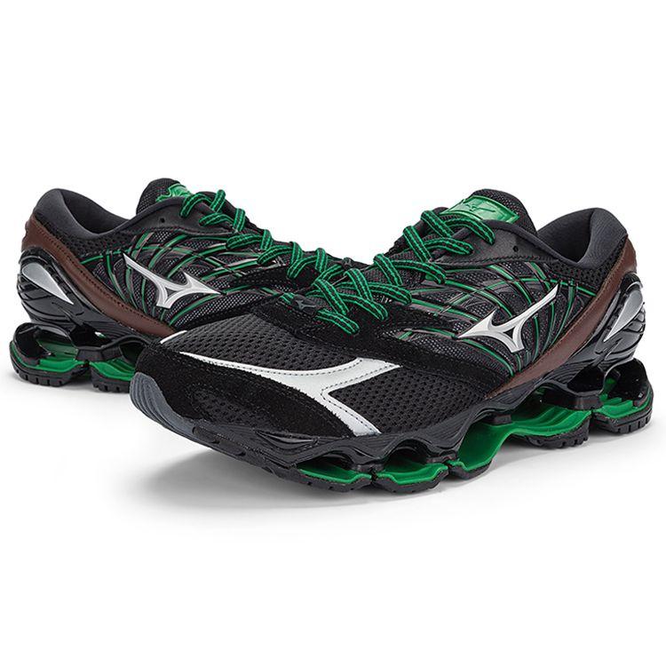 Mizuno Wave Prophecy LS Sports Fashion Low-Top Running Shoes Unisex sneaker Black Green D1GG230101