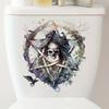 Halloween Wall Stickers Skull Skeleton Butterfly Star Devil Horror Scary Home Party Decoration Vinyl Decals for Kids Room WC Toilet Decor