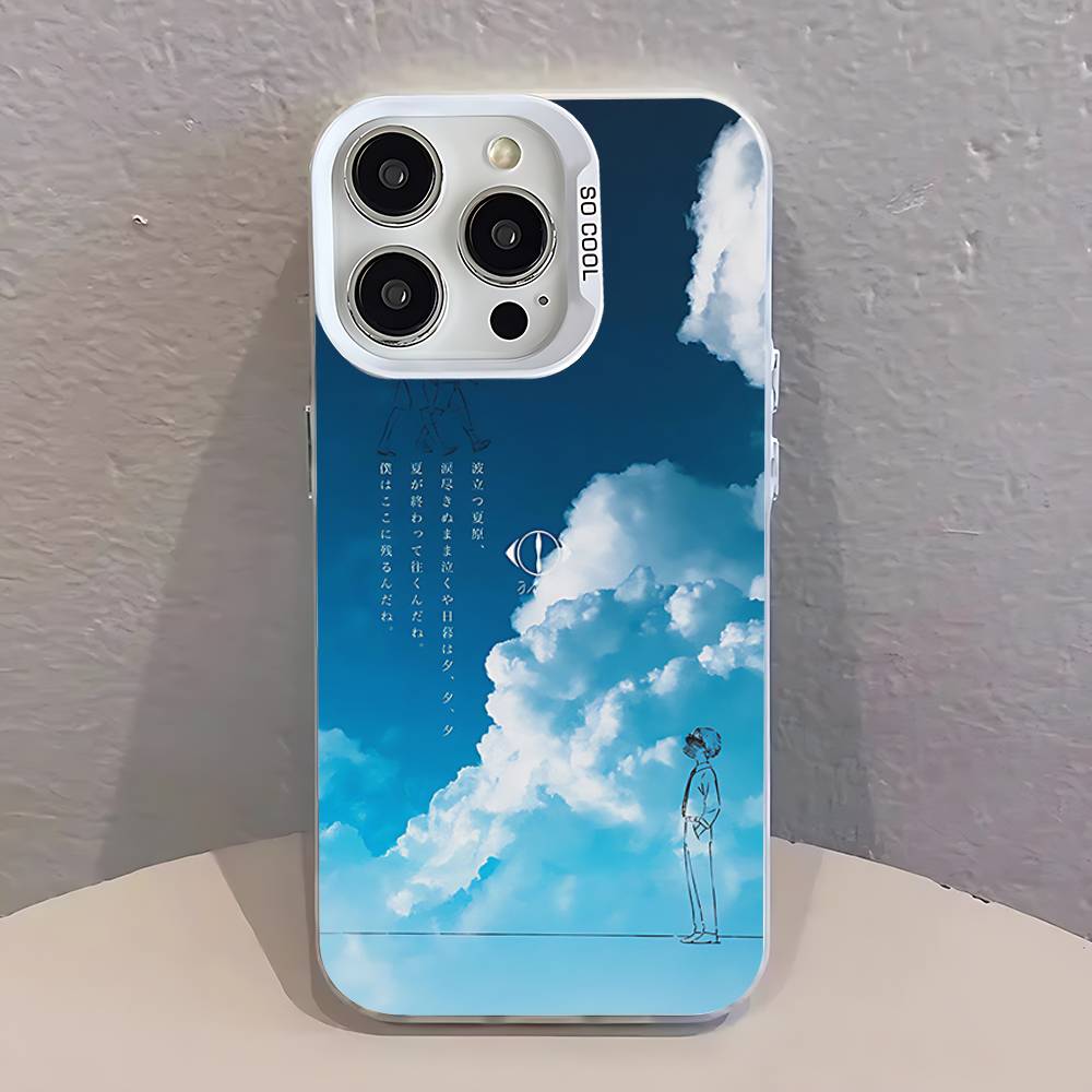 

MUSIC Y-YorushikaS ART White Phone Case IMD Color Silver Shell For IPhone 17 16 15 14 13 12 11 Pro Max Plus iPhoneX