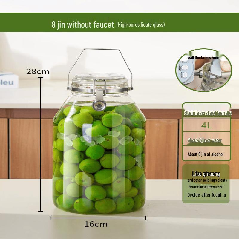 

Homebrew Fermentation Jar with Automatic Air Release