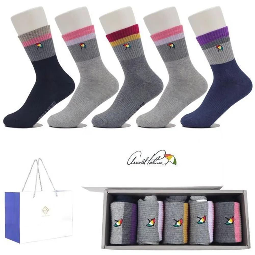 Arnold Palmer 5-Pair Women s Sock Gift Set LSP002 Holiday Gift Set Women s Sock Set LSP002_Mid-length 5-pair Set (Shopping Bag)