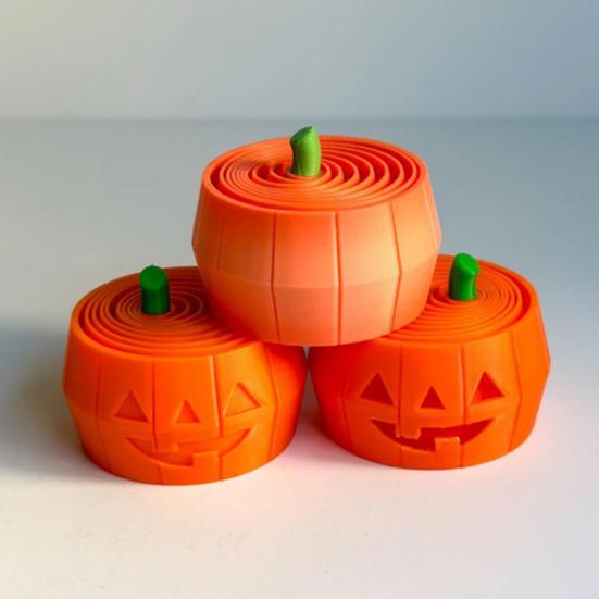 Halloween Pumpkin Tower Decompression Toy 3D Printed Layered Spiral Cone Fidget Toy Mini Sensory Toy for Stress Anxiety Relief
