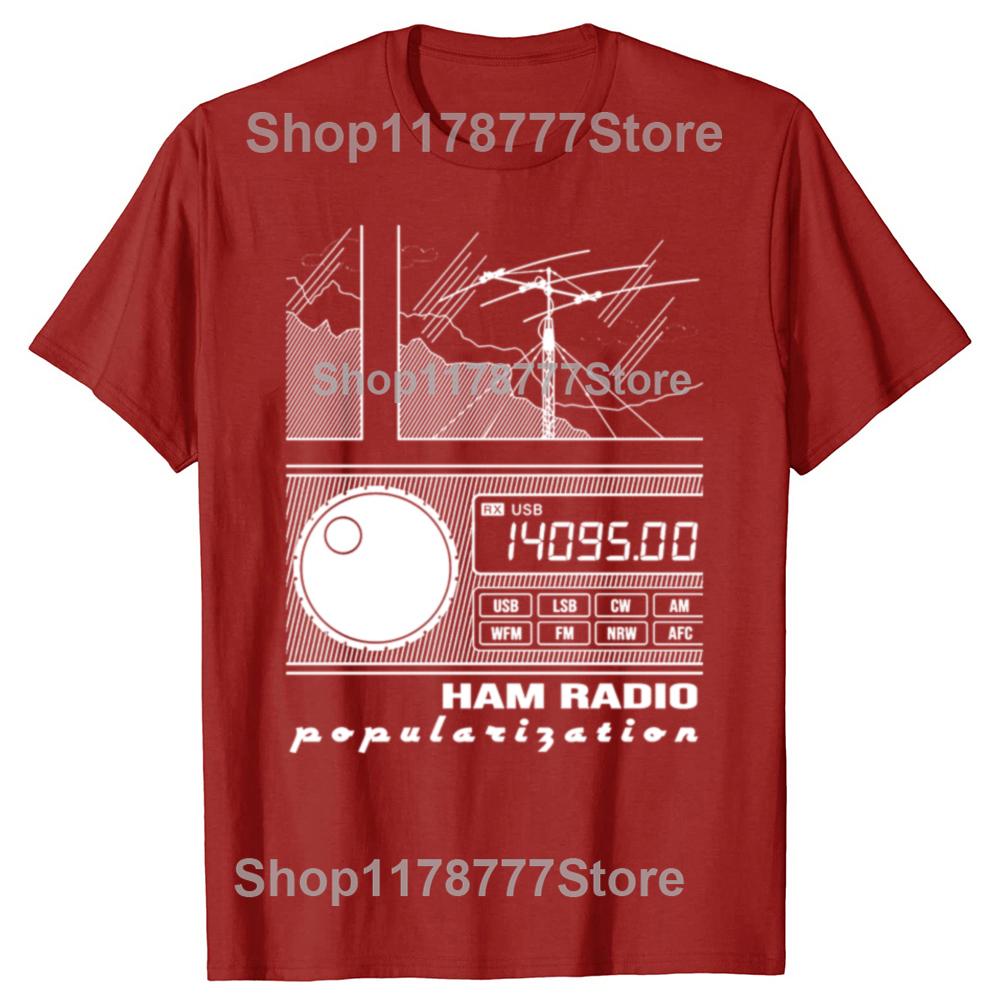 Funny  Amateur Ham Radio Operator T Shirts Short Sleeve Birthday Gifts Mens Clothing Fashion Casual Loose Oversized T Shirt