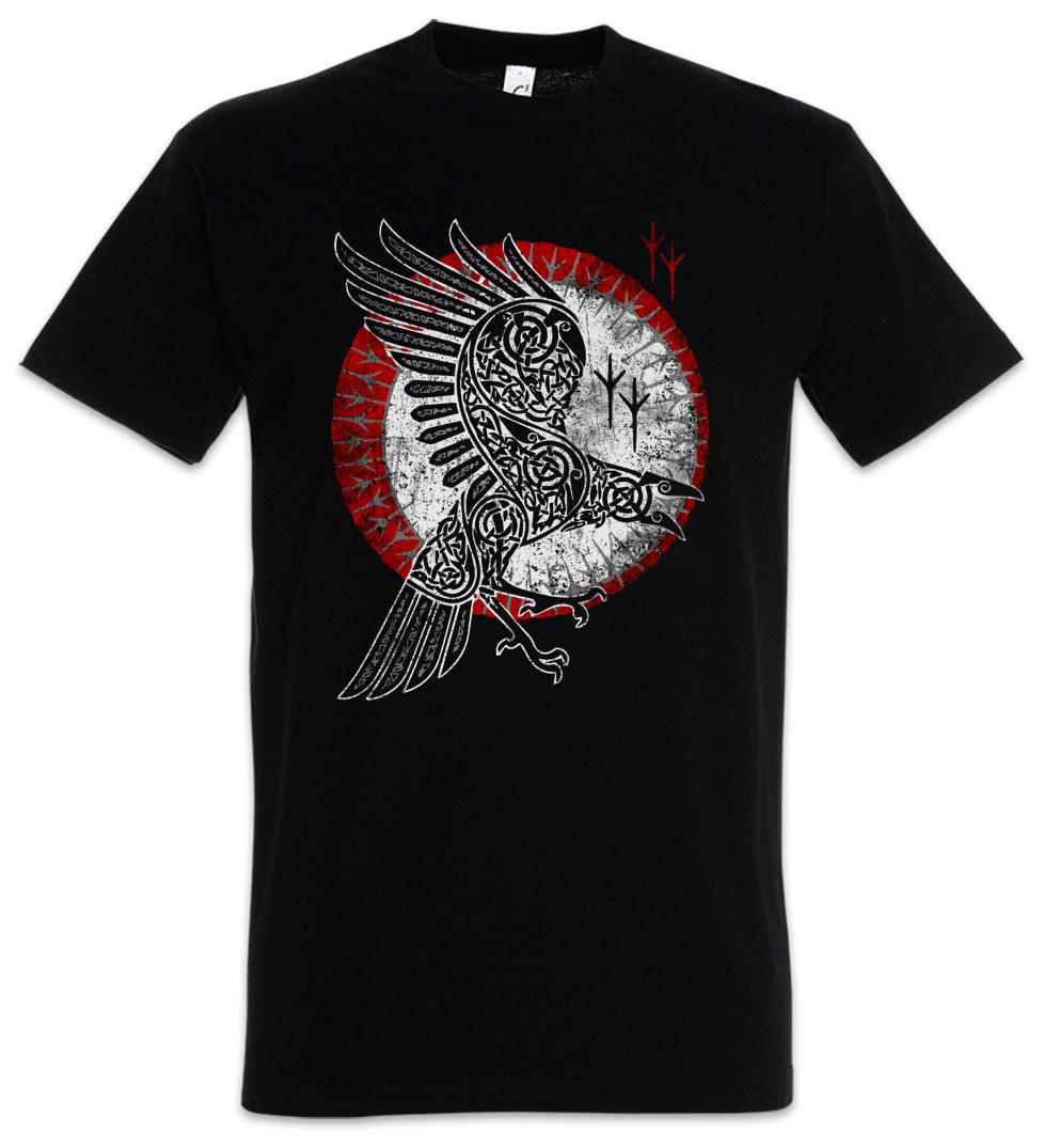NORSE RAVEN T-SHIRT Hugin and Munin Valhalla Norse Vikings Odhin Odin Thor XXXL