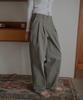 HARDCORE HAPPINESS Hch Classic Pintuck Pants_Khaki Beige