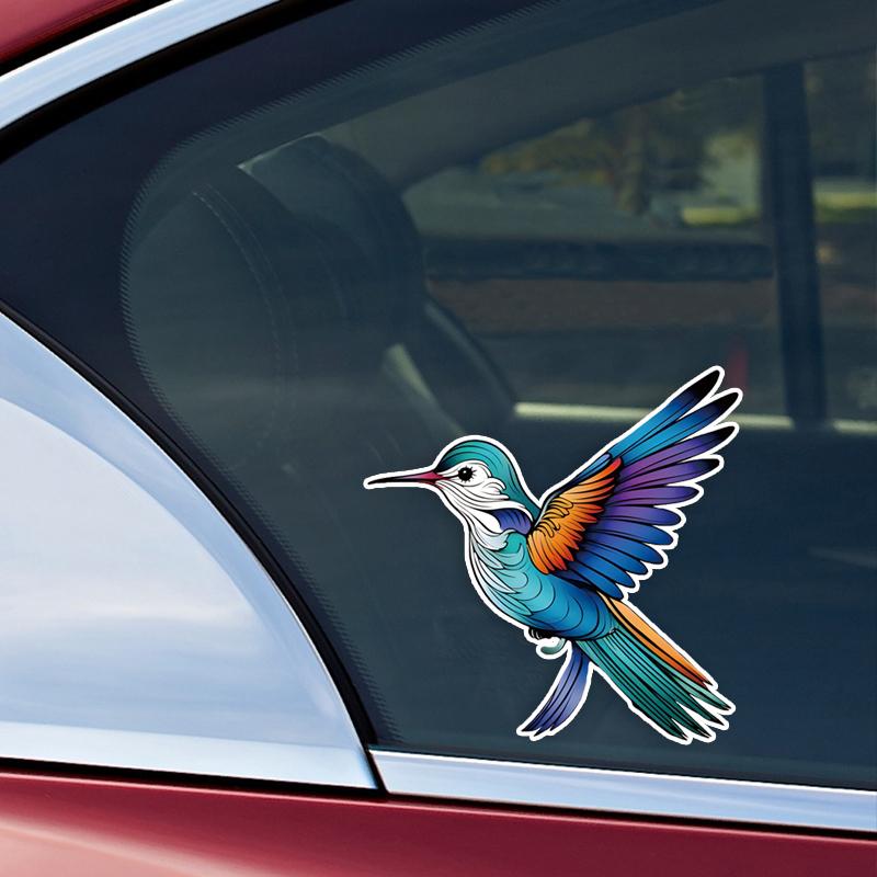 JT119#14x14cm Creative Colorful Bird Stickers, Car Stickers, Motorcycle Stickers, Notebook Stickers, Refrigerator Stickers