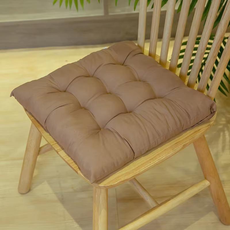 40x40cm Square Seat Cushion Indoor Seat Cushions Pillows with Ties Soft Comfortable Non Slip Chair Mat  for Office Desk YY098