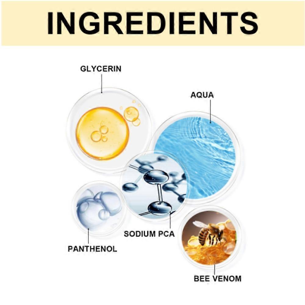 Siero al Veleno d'Ape 3X, Siero Avanzato al Veleno d'Ape, Essenza Anti-rughe al Veleno d'Ape, Siero Nutriente per la Pelle Idratante al Collagene