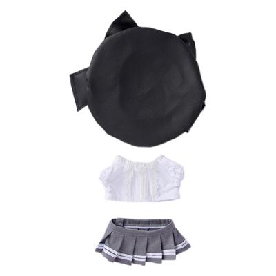 Niannyyhouse 10cm 20cm Plush Toy Clothes: JK Suit, Beret, White Shirt, Skirt, Dress-Up Cotton Doll with Accessories (10cm)