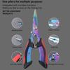 1Pc Portable Split Ring Opener Multi-functional Fishing Pliers Anti-Slip Stainless Steel Fishing Line Cutter Tied Hooks Pliers