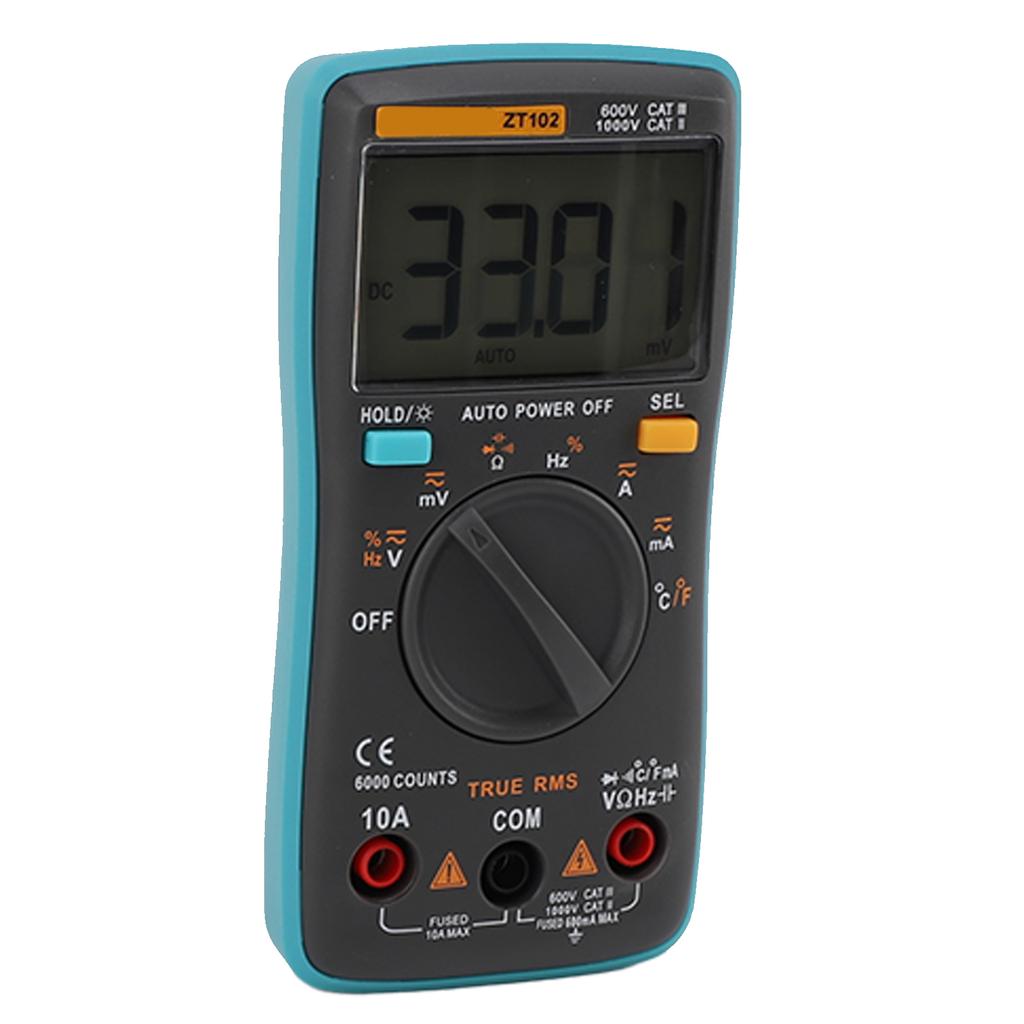 Digital Multimeter Pocket Automatic Range Current Voltage Tester for Electrician Test Household Use