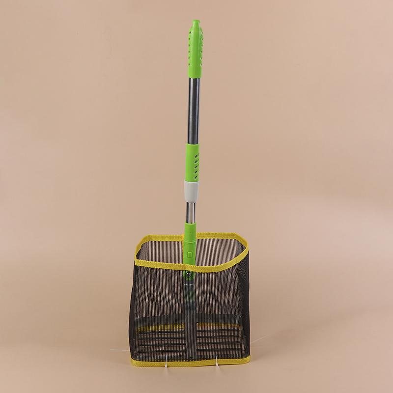 Portable 180 Degree Angle Adjustable Square Ping Pong Ball Picker Telescopic Stainless Steel Table Tennis Ball Catcher