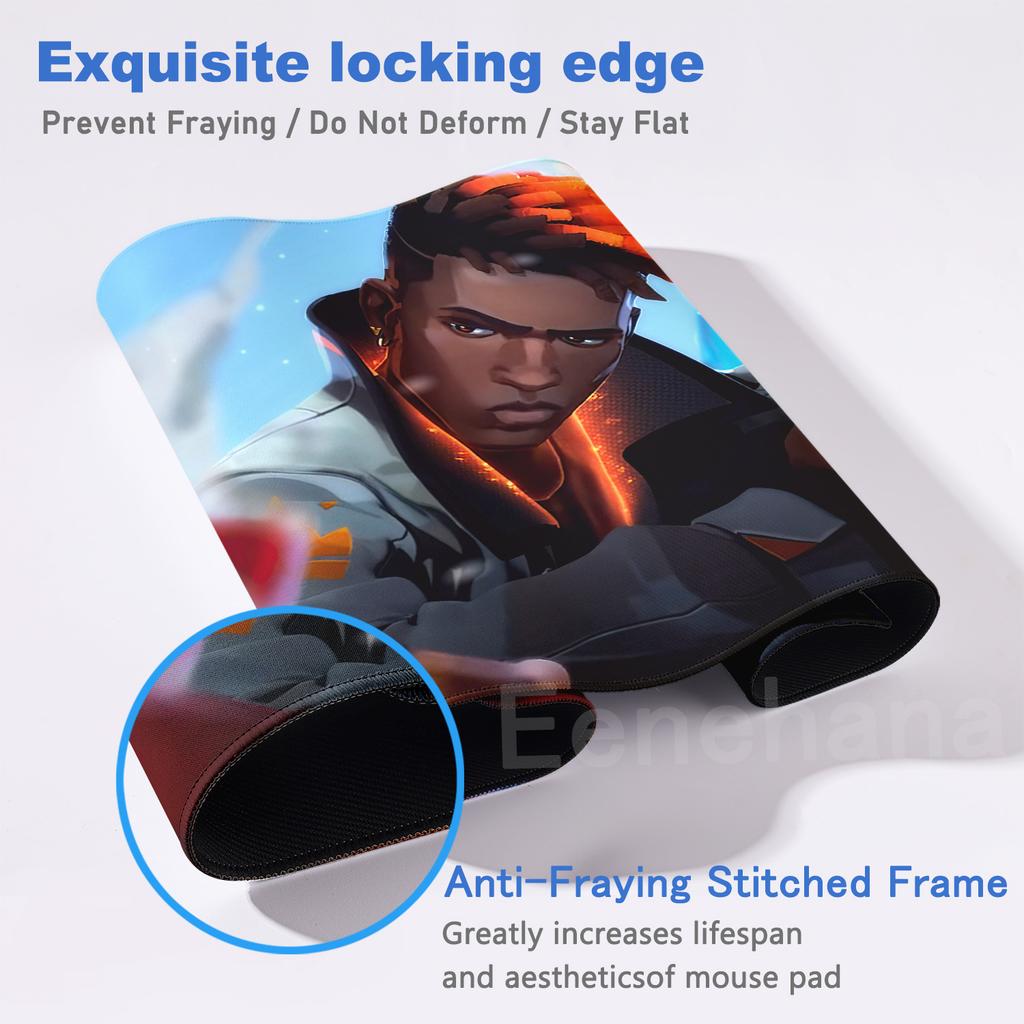 Valorant Mousepad PC Gamer Cabinet Pads Laptop Gamer Table Mousemat Anime Mat Gaming Mouse Pads Gamers Accessories 90*40CM