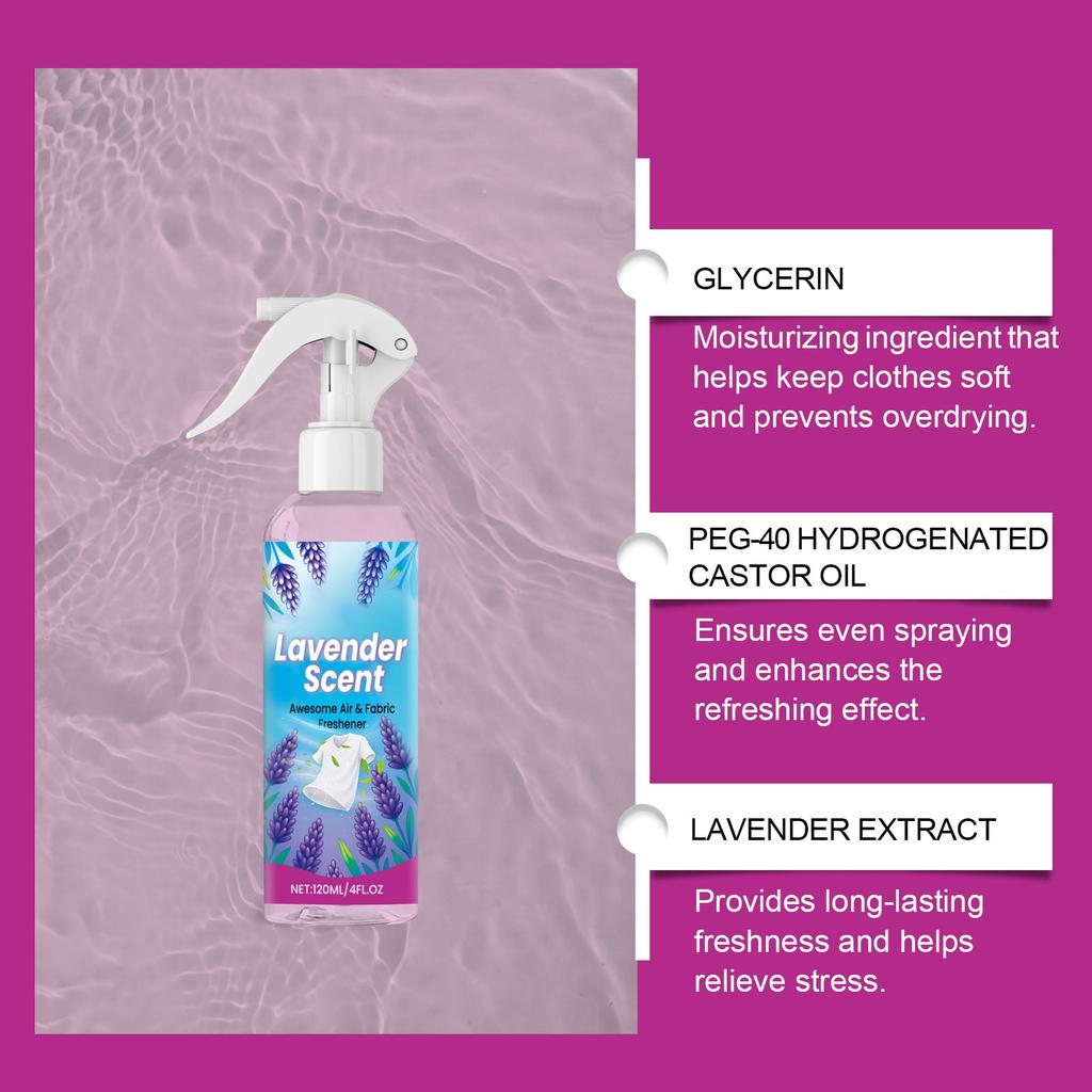 Odorizant de țesătură;Spray convenabil pentru haine; Spray pentru împrospătarea hainelor;Spray Revigorant pentru Haine Spray Convenabil pentru Materiale Parfum Luxos(120ml)