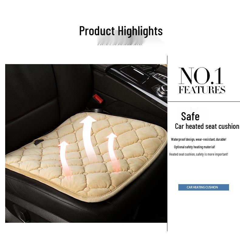Universal 12V Electric Heated Car Seat Cushion for Winter