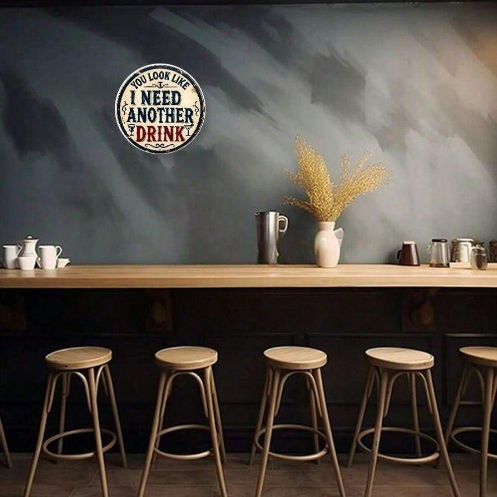 1pc Funny Metal Tin Sign Retro Wall Decor For Home Bathroom Bedroom Kitchen Garage Bar Cafe Farmhouse Living Room