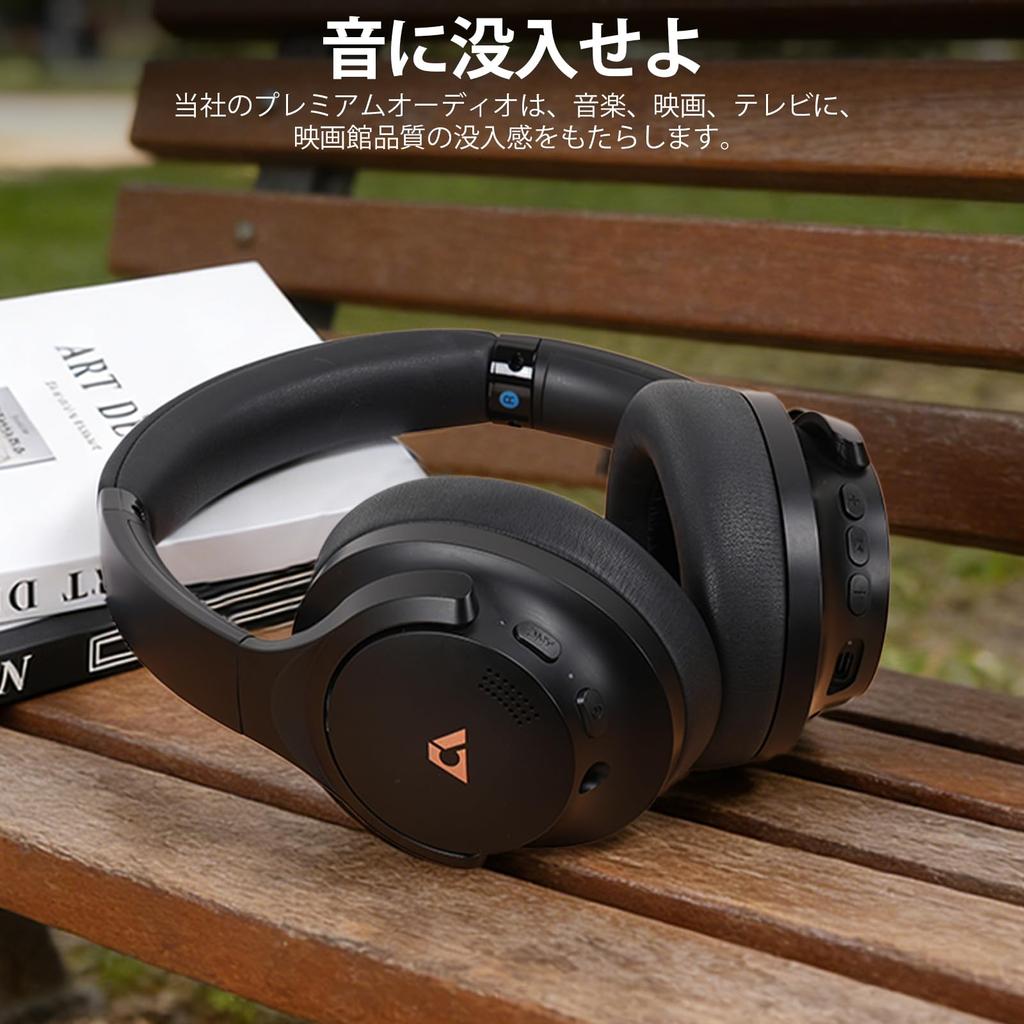 1Mii AI Y8+ Wireless Noise-Canceling Headphones, Bluetooth 6.0, LDAC Hi-Res Audio, 100 Hours of Playback, Comfortable Fit, Foldable for Travel, AI