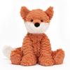 Jellycat Wavy Fur Series Fox Soothing Companion Orange Doll Plush Doll 23cm High