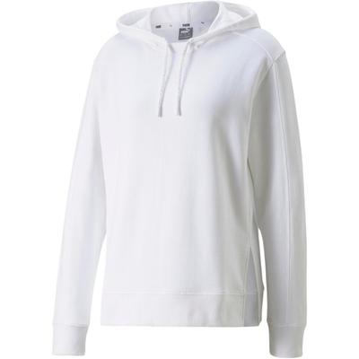 Einfarbiger lässiger bestickter Hoodie Damen Hoodies Weiß 673417-02