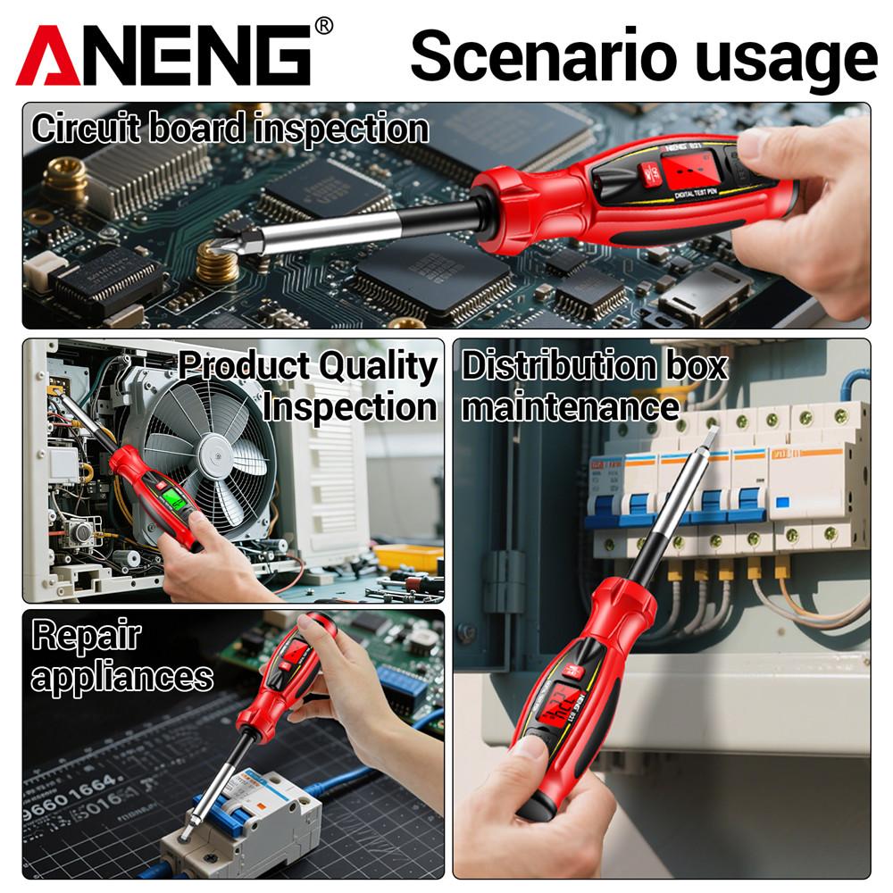 2026 ANENG B21 Voltage Tester Pen Non Contact AC 30V -1000V Voltage Rechargeable NCV Wire Detector Breakpoint Lookup Electrician Tools Digital Display