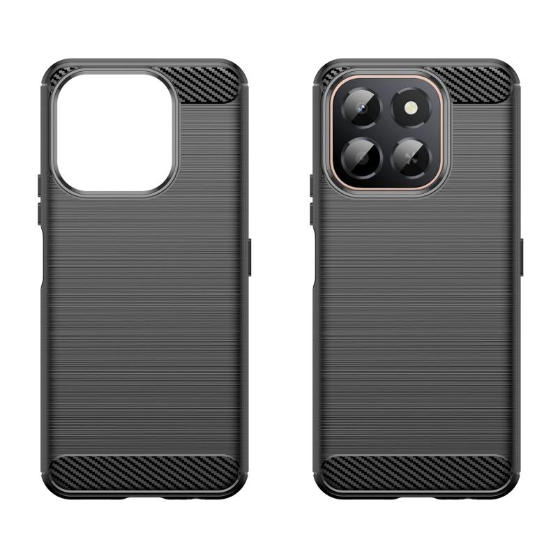 For Huawei Honor X6C Case Cover Honor X6C Capa Shockproof Silicone Phone Bumper Back Armor Soft TPU Carbon Fiber Funda Honor X6C
