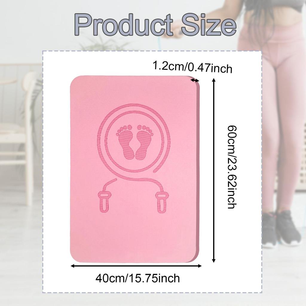Exercise Mat for Skipping Rope, Indoor And Outdoor Mat, Training Pad with