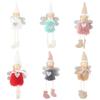 Lovely Mini Xmas Tree Plush Hanging Leg Angel Pendant Home Decoration Kids Gift