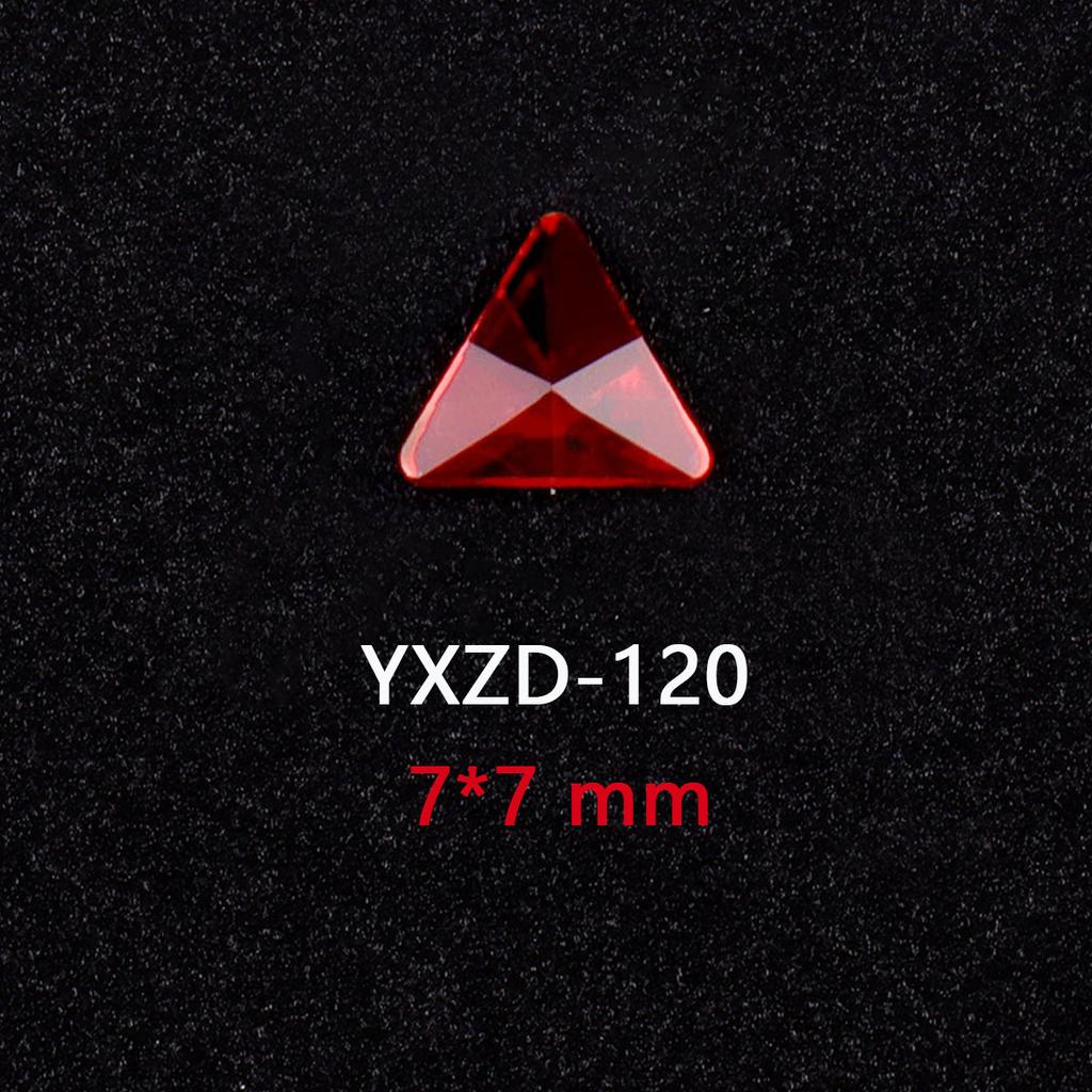 1440 Glas Diamanten mit flachem Boden, Große Rote Spezialgeformte Nagelkunst-Diamanten, DIY Trage-Nagel-Accessoires, Materialien, Spezialgeformte Diamanten