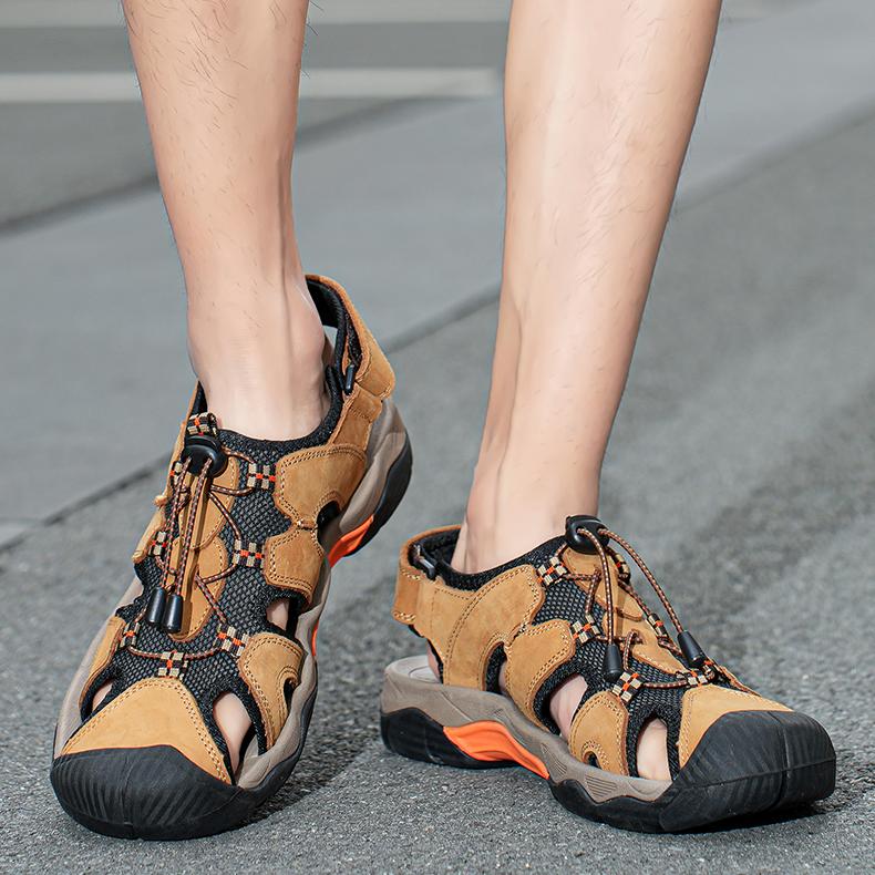 Fashion Summer Outdoor Sandals for Men Breathable Hiking Shoes Water Beach Mens Sandals Camping Climbing Aqua Sneaker