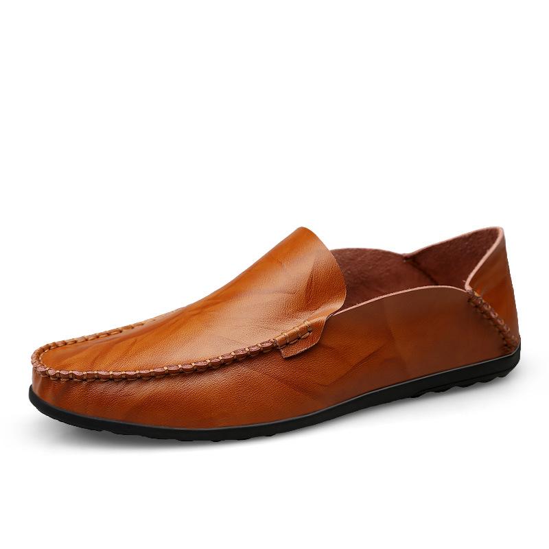 Doudou Shoes Single-layer Soft-soled Foot Leather Shoes British Casual Shoes Leather Men