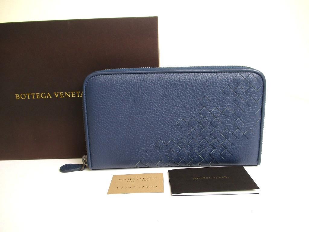 Authentic BOTTEGA VENETA Intrecciato Green Tricolor Leather Round Zip Wallet Purse #a904  Refurbished