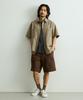 ONNHANS [Five-Length Elastic Shorts] Belted Field Shorts_Brown