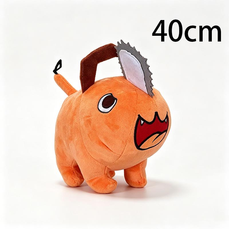 Süßes orangefarbenes Mini-Stofftier Flauschiges Sägekopf-Design Weiche Stofftierpuppe Sammlerstück Geschenk für Kinder Schreibtischdekoration