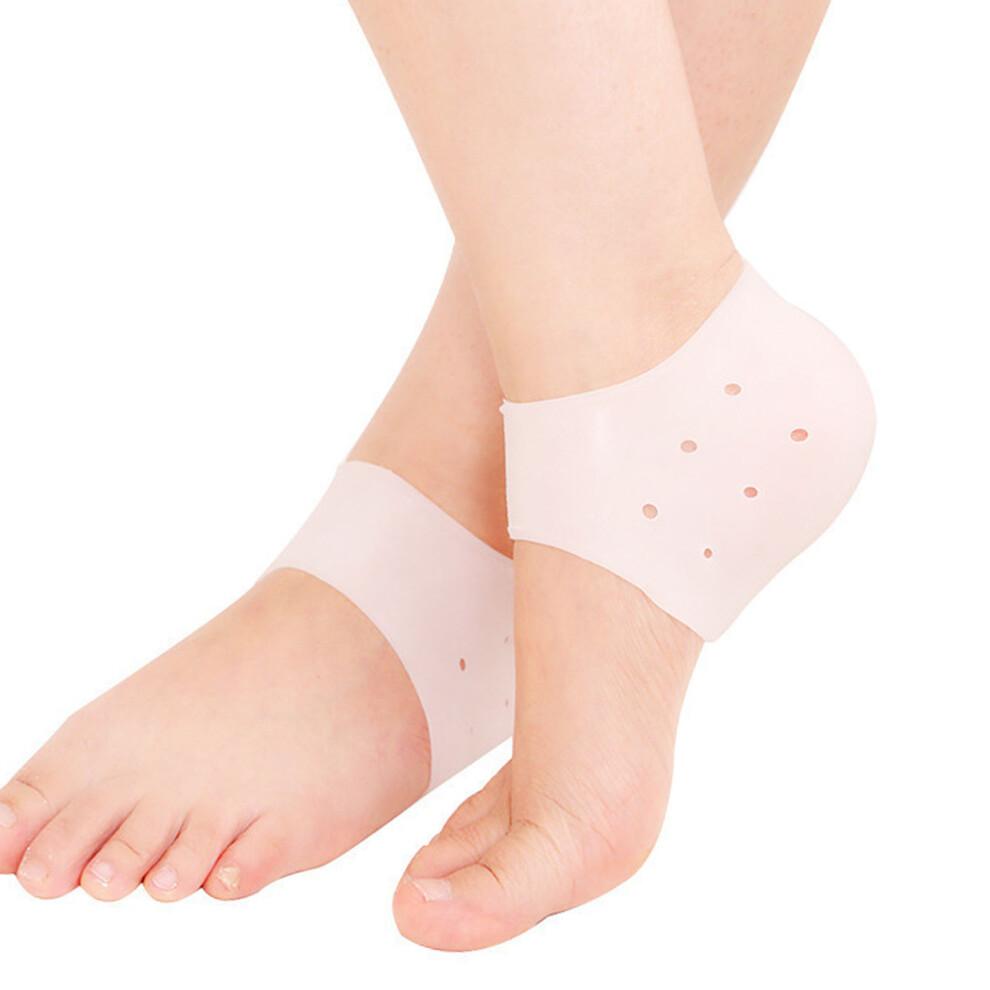 1 Pair Silicone Heel Protector Sleeve Moisturizing Fatigue Relieving