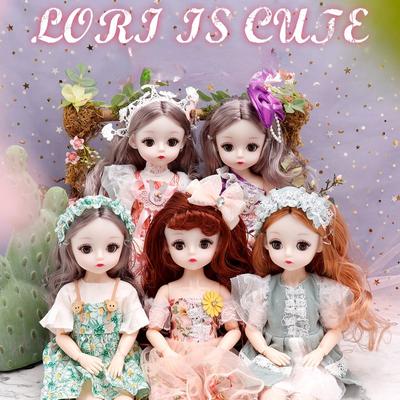 30 CM, mini kustīga, 23 locītavu lelle, meiteņu rotaļlieta, 3D lielas acis, BJD princese, pilni tērpi kleitu kolekcija bērniem, lelles dāvana