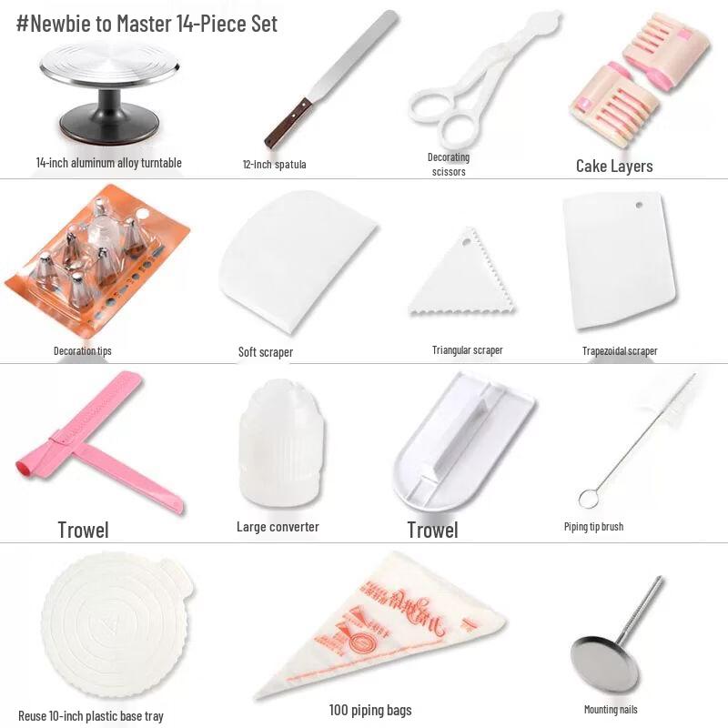Professional Aluminum Alloy Cake Decorating Turntable