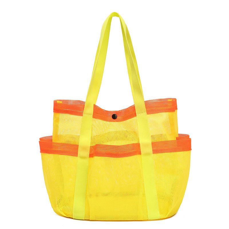 Summer beach bag children's storage bag beach swimming storage bag seaside beach bag mesh bag vacation multi-pocket