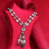 41 Gems Genuine 925 Sterling Silver Natural Moonstone Necklace 284 Ct Lab-Tested MY-436-K