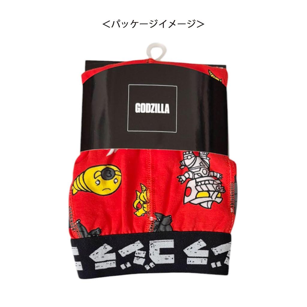 Small Planet Godzilla Boxer Deformed Size L Briefs, Design, Red,