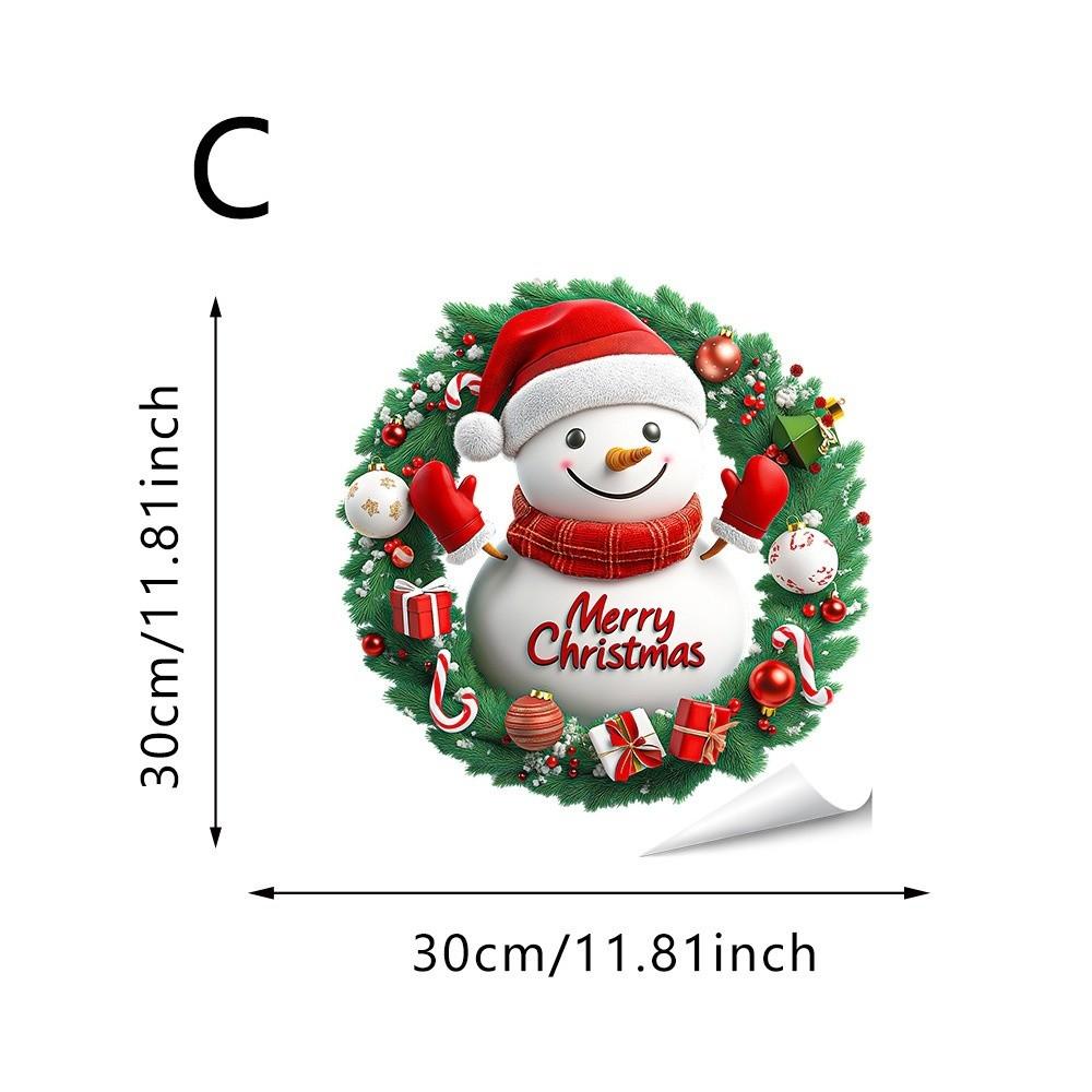 Frohes Weihnachtsthema Weihnachtsfensteraufkleber Elektrostatischer Glasaufkleber Glasdekoration