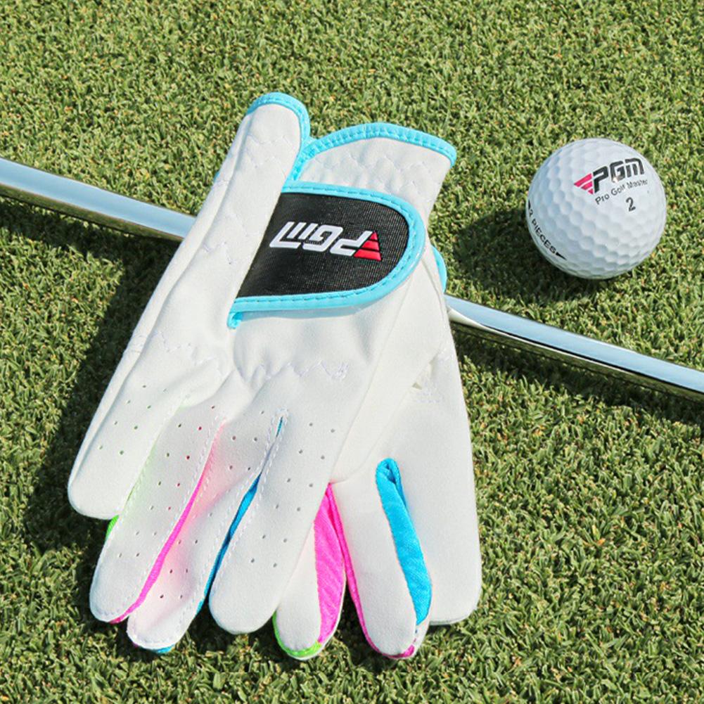 1Pair PGM Authentic Men's Golf Gloves Breathable Leather Sheepskin Left Hand Anti-skid Beginner Practice Accessories