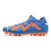 Puma Future Match Round Toe MG (Rubber Short Studs) Artificial Turf Soccer Shoes Men Soccer Shoes Blue Orange 107183-01