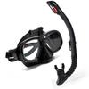 Snorkeling Mask with Action Cam Mount Dry Snorkel Set Comfortable Silicone Diving Goggle for Travel Easy Breathing