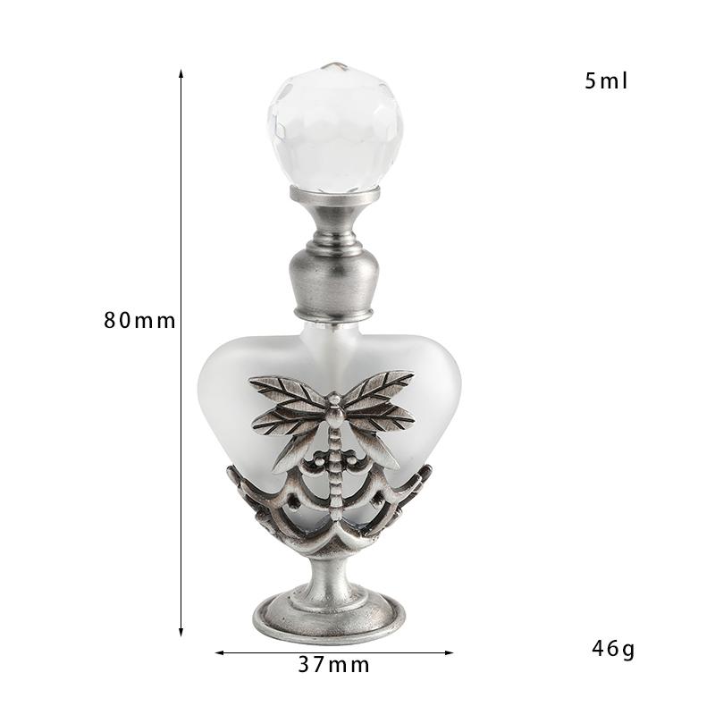 1PC 5/7/10/12/15/25/30/40ml Refillable Empty Perfume Bottles Crystal Glass Essential Oil Bottle Home Decor Wedding Party Gift