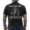 One Lives That Matters Knight Templar Christian Warrior Unisex T-Shirt ON BACK