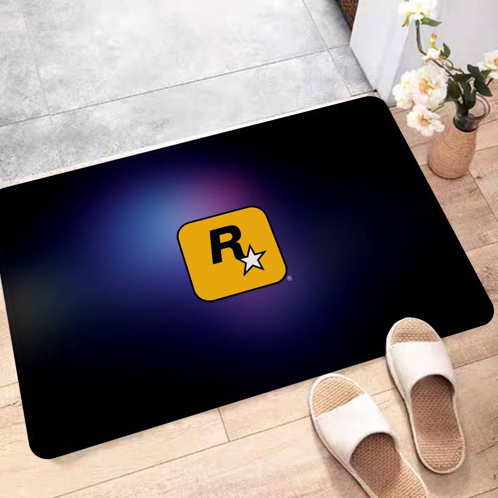 Tappetino Rockstart Games Lettera R Antiscivolo Tappetino per Lavanderia Decorazione Lavanderia Balcone Bambini Soggiorno Tappeti per la Casa