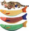 Kedi Oyuncak Kedi Nanesi 3D Simülasyon Balık Japon Balığı Yavru Kedi Oyuncakları Yastık Balık İnteraktif Sesli Kedi Çiğneme Isırma Peluş Oyuncaklar Kedi Malzemeleri