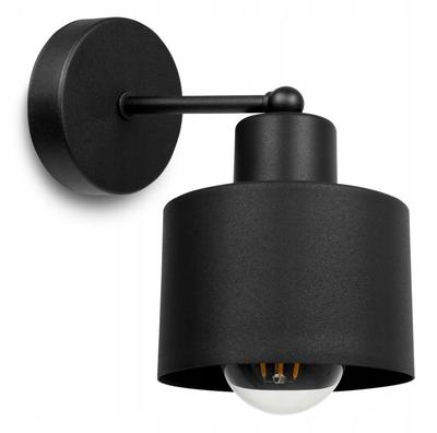 LÁMPARA DE PARED ÚNICA ELEGANTEMENTE SOMBREADA DE METAL
