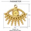 5pcs/Lot Cute Love Heart Stainless Steel DIY Earrings Charms Bow Knot Star Moon Necklace Pendants Women's Eye Cross Jewelry