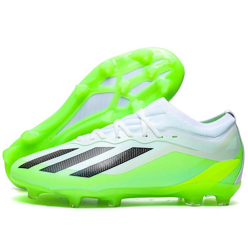 2025 seamless fly-woven football shoes men's low-top long nails grass broken nails youth student training sports shoes